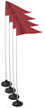 Official Corner Flags: Turf (Indoor)
